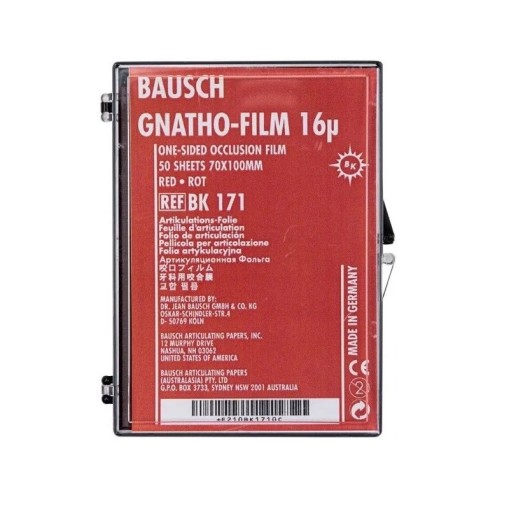 Pelicula articulatie Bausch Gnatho-Film 16μ red 70 x 100mm