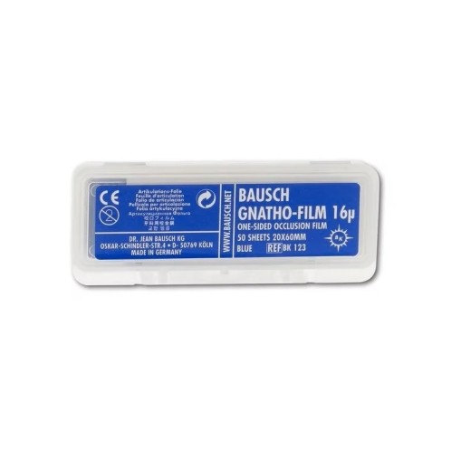 Pelicula articulatie Bausch Gnatho-Film 16μ blue 20 x 60mm