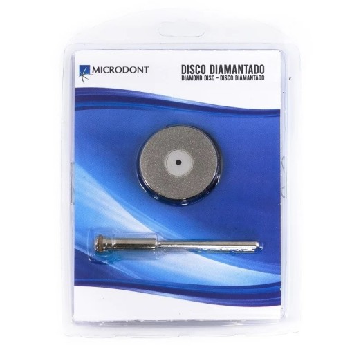 Disc diamantat 2 fete granulatie fina set 1 disc + 1 mandrina Microdont