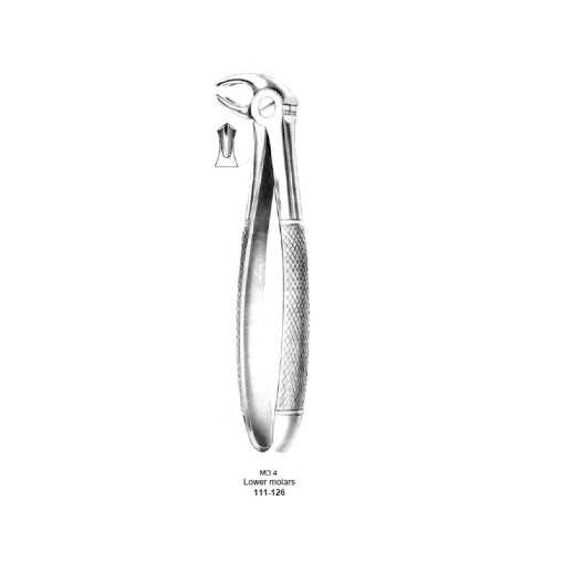 Cleste extractie molar inferior N° MD4 Medenta