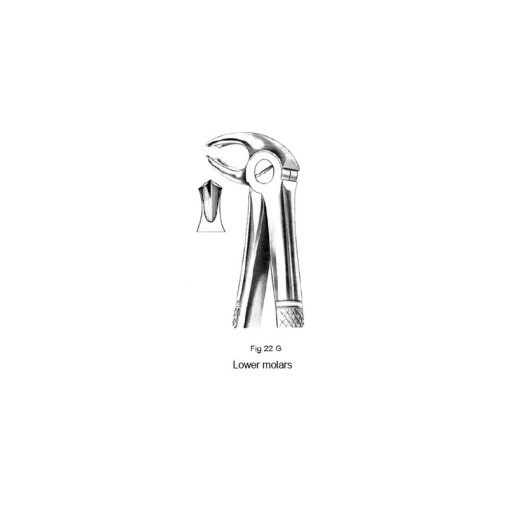 Cleste extractie molar inferior N° 22G Medenta