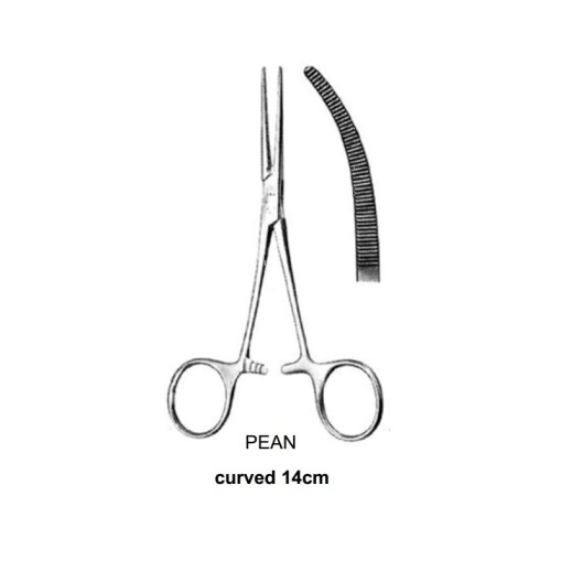 Pensa Hemo Pean curba 14cm Medenta