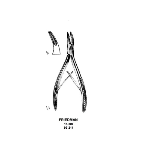 Cleste ciupitor de os Friedman 14cm Medenta